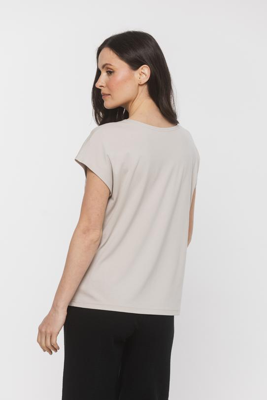 Dzianinowa bluzka z ozdobnymi sznureczkami - 3