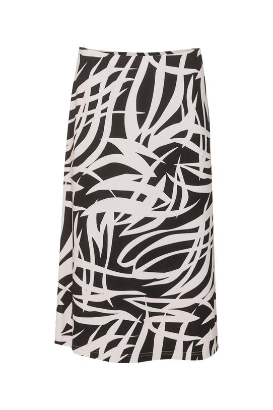 Dzianinowa spódnica za kolano z gumą w pasie - 1