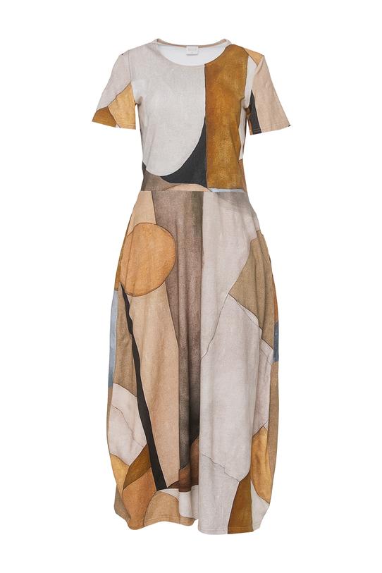 Dzianinowa sukienka Bialcon Art w stonowanych kolorach - 1