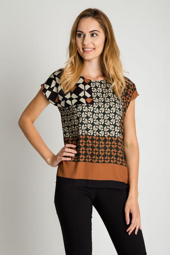 Kimonowa bluzka z łezką na plecach - 1