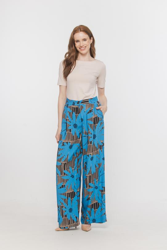 Wizualizacja Elastyczna beżowa bluzka z krótkim rękawem