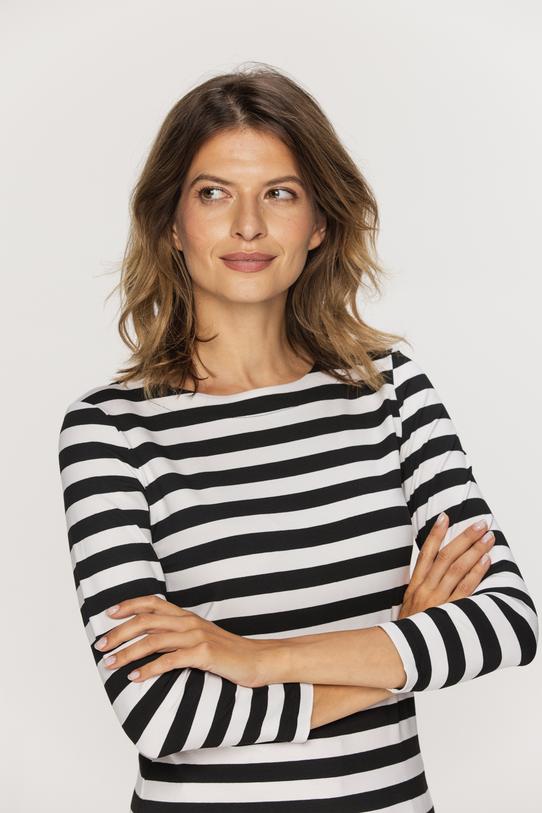 Elastyczna bluzka w paski