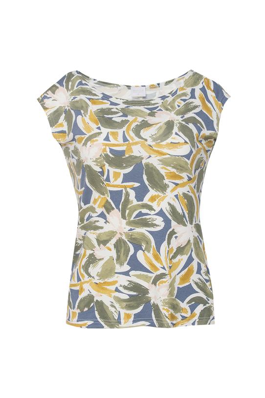 Elastyczna bluzka z kwiecistej wiskozy - 1