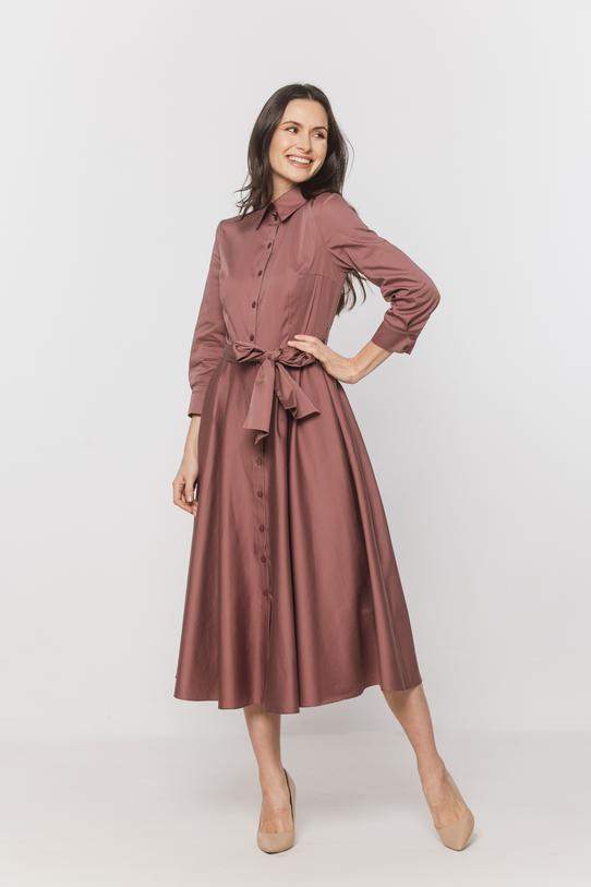 Wizualizacja Elegancka bawełniana szmizjerka z szarfą