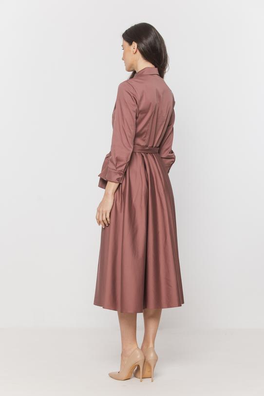 Elegancka bawełniana szmizjerka z szarfą - 3