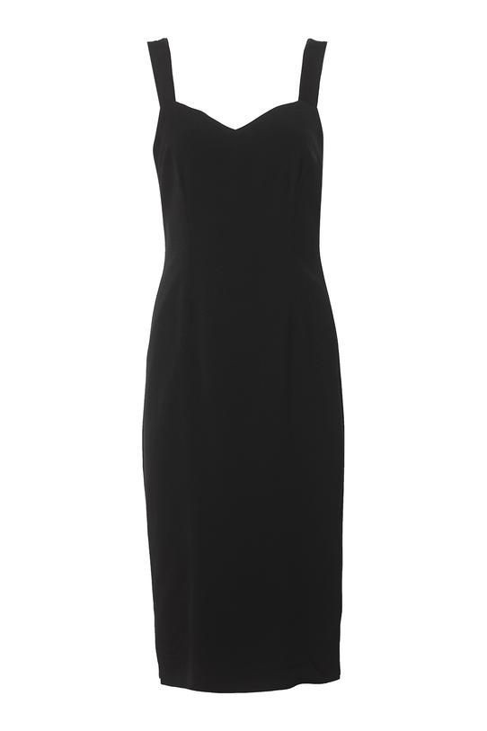 Elegancka dopasowana sukienka z romantycznym dekoltem - 1