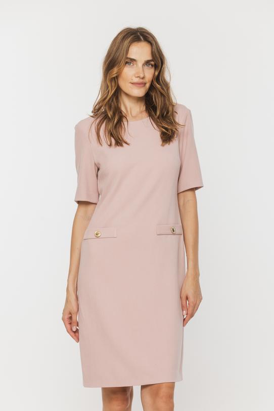 Elegancka pastelowa sukienka z podszewką - 2