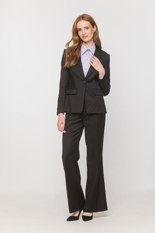 Eleganckie garniturowe spodnie w kant - 2