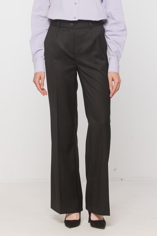 Eleganckie garniturowe spodnie w kant - 3