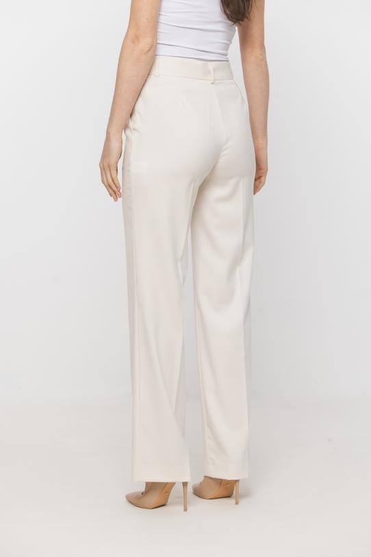 Eleganckie garniturowe spodnie w kolorze ecru - 3