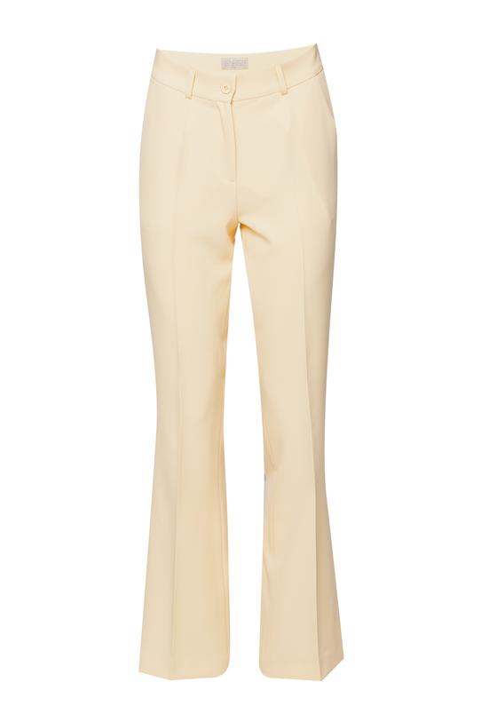 Garniturowe żółte spodnie o eleganckim kroju - 1