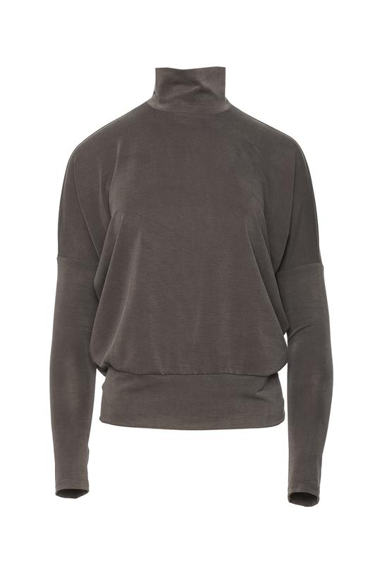 Grafitowy golf z nietoperzowym rękawem - 1