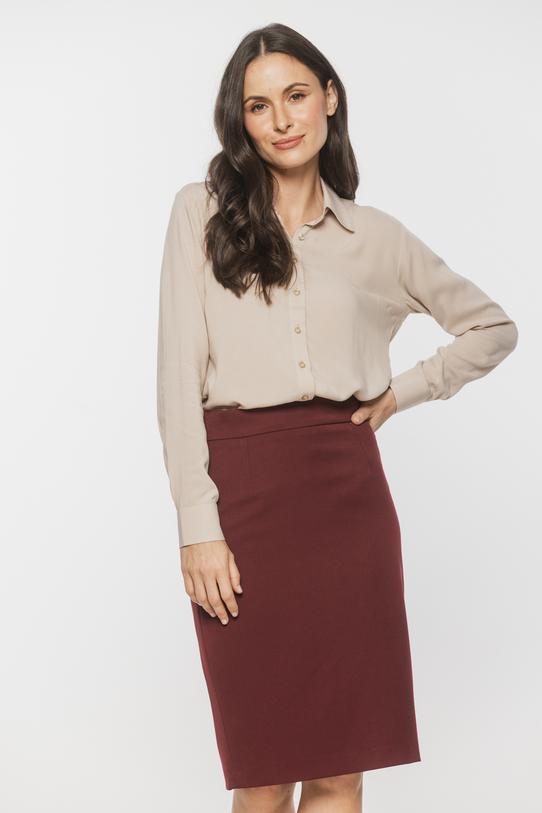 Jasnobeżowa koszula z lekkiej tkaniny wiskozowej - 2