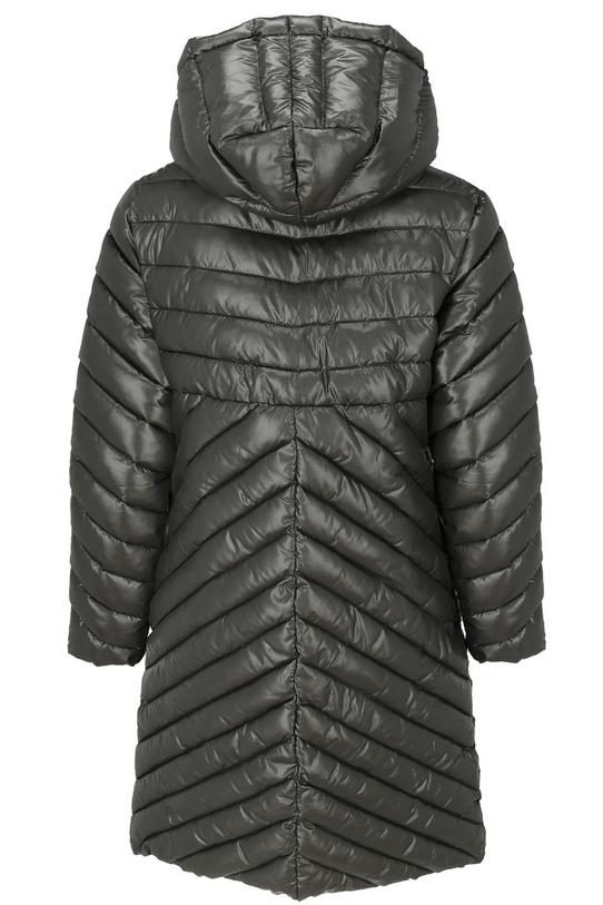 Jesienno-zimowy pikowany płaszcz - 1