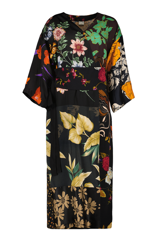 Kimono z łączonych tkanin w rozmiarze 38