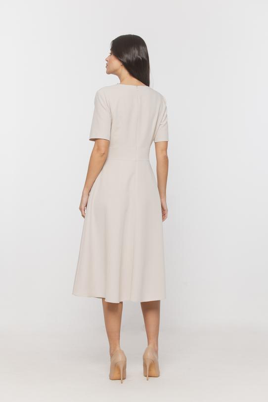 Klasyczna wizytowa sukienka z krótkim rękawem - 3