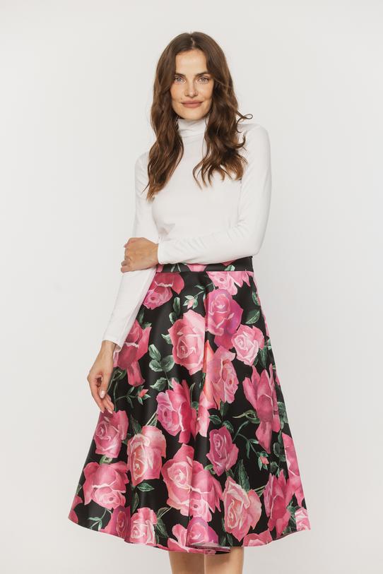 Klasyczny dzianinowy półgolf w kolorze ecru - 2