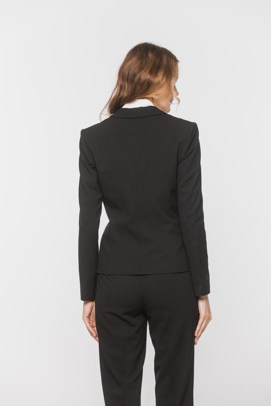 Klasyczny żakiet z tkaniny w czarnym kolorze - 5