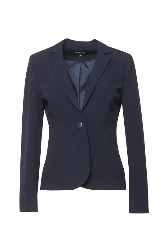 Klasyczny żakiet z tkaniny w granatowym kolorze - 1