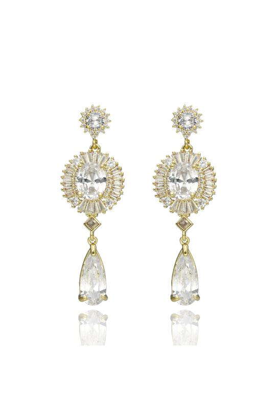 Wizualizacja Wizytowe kolczyki ze świetlistymi kamieniami