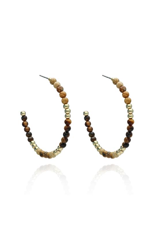 Wizualizacja Kolczyki z naturalnymi kwarcowymi kamieniami