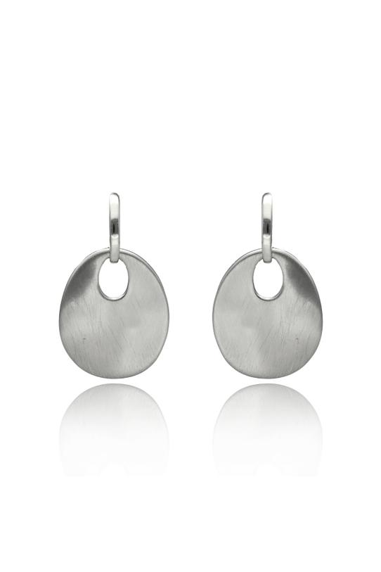 Wizualizacja Stylowe kolczyki z metalu szczotkowanego