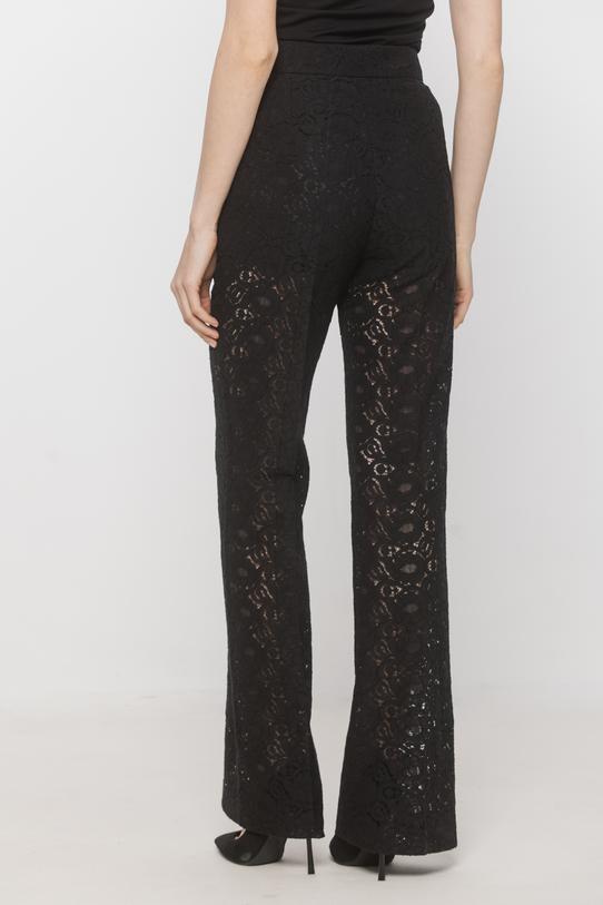 Koronkowe czarne dzwony w kant - 3