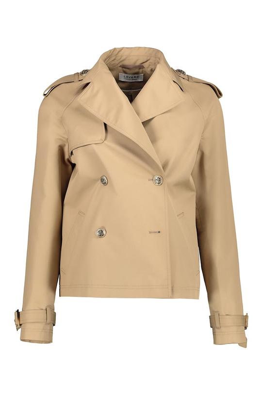 Krótka kurtka o kroju płaszcza - 1