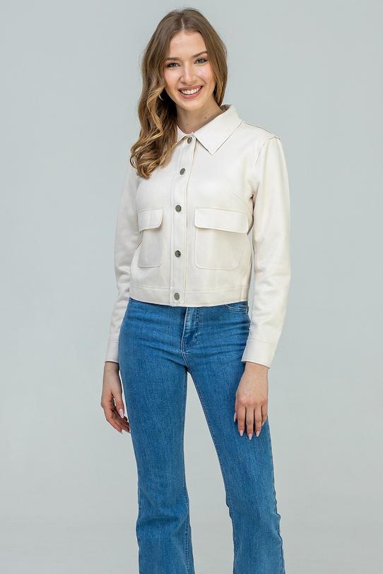 Wizualizacja Krótka kurteczka z naszywanymi dużymi kieszeniami