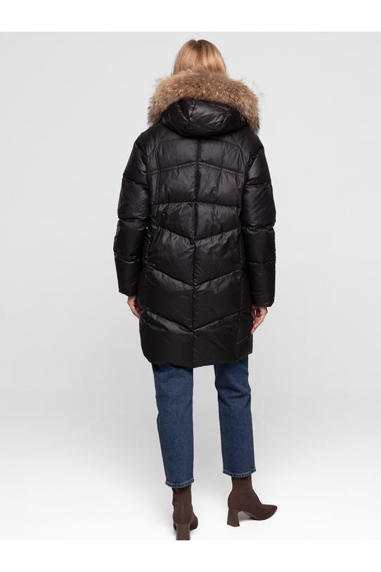 Wygodna zimowa kurtka w kolorze czarnym - 3