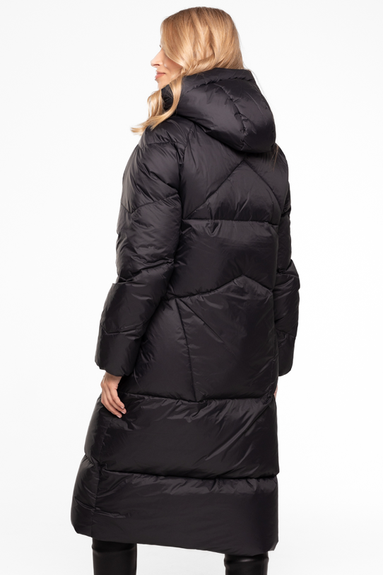 Ciepła czarna kurtka z naturalnym wypełnieniem - 3