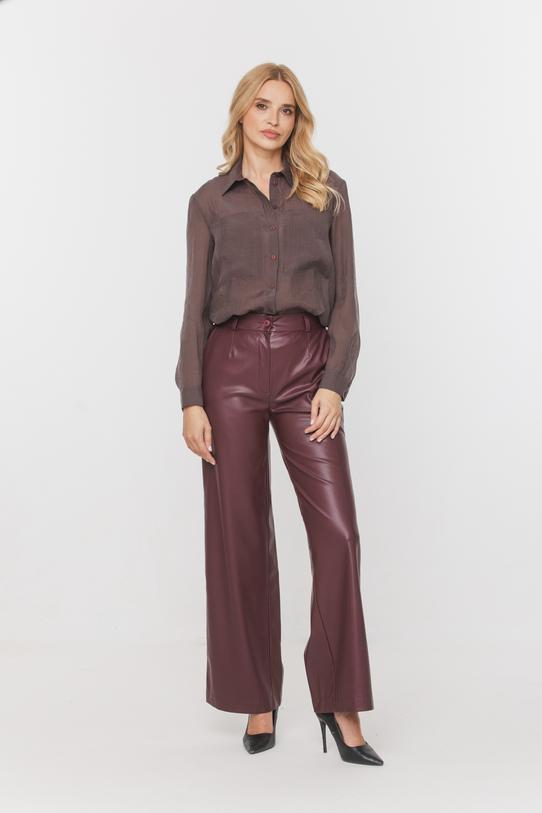 Wizualizacja Lekka koszula mgiełka z długim rękawem i kieszeniami