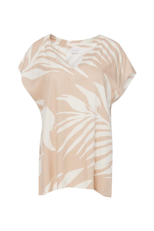 Lekka wiskozowa bluzka o pudełkowym kroju - 1