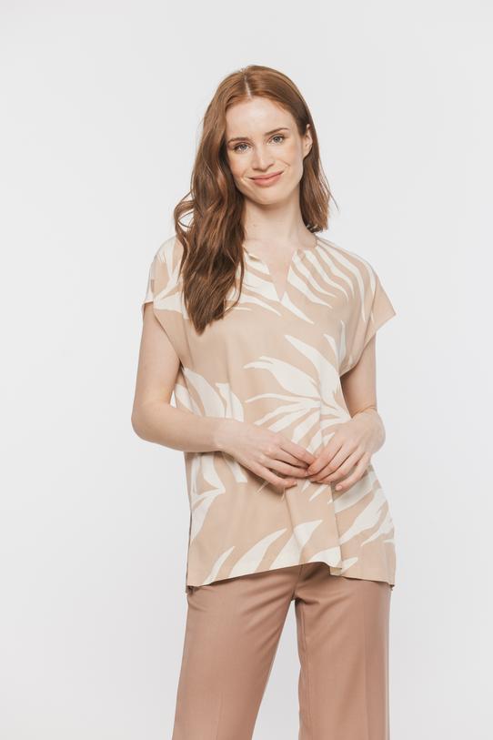 Lekka wiskozowa bluzka o pudełkowym kroju - 2