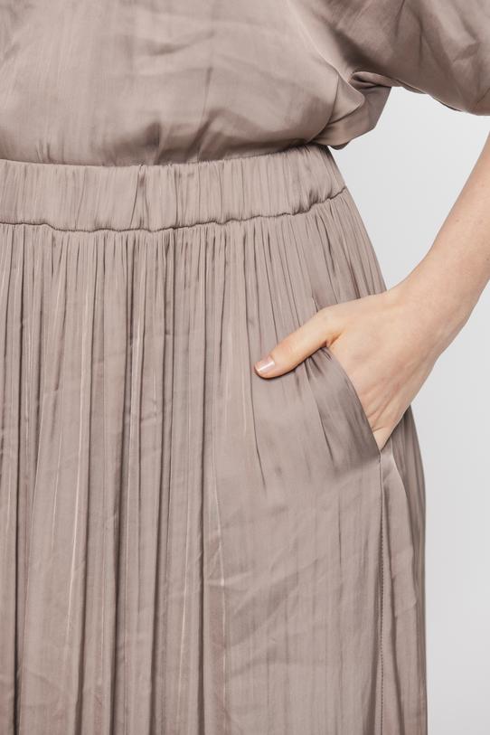 Letnia spódnica maxi w kolorze kremowego brązu - 4