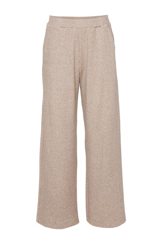 Luźne proste spodnie z dzianiny sweterkowej - 1