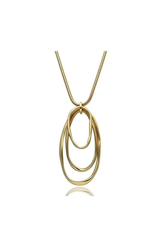 common:product-alt-prefix A long gold necklace with a striking pendant