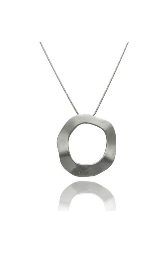 Wizualizacja Elegancki długi naszyjnik z nieregularnym kołem