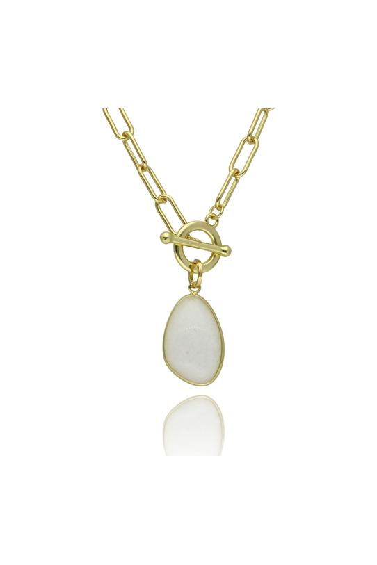 Wizualizacja Okazały naszyjnik z kamieniem naturalnym