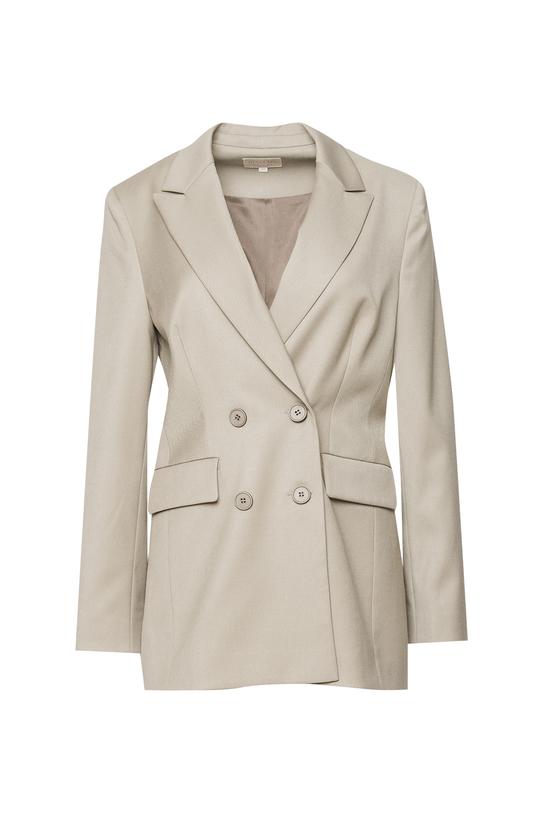 Oliwkowy dwurzędowy żakiet - 1