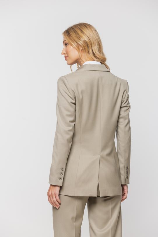 Oliwkowy dwurzędowy żakiet - 3
