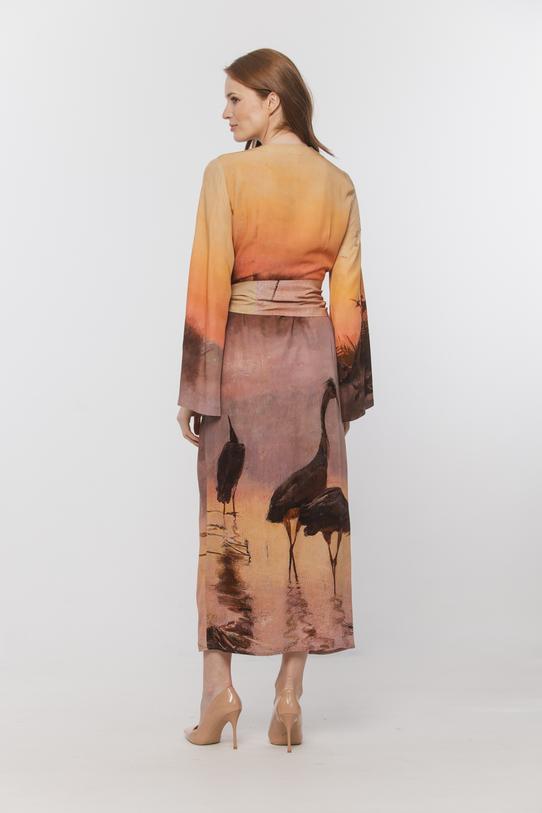 Oryginalna sukienka inspirowana malarstwem Chełmońskiego - 3