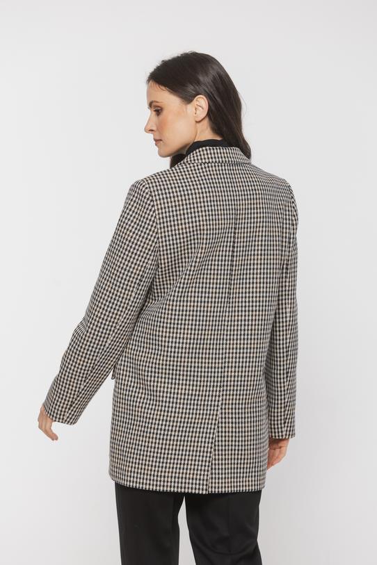 Oversizowa marynarka z modnej tweedowej tkaniny - 4