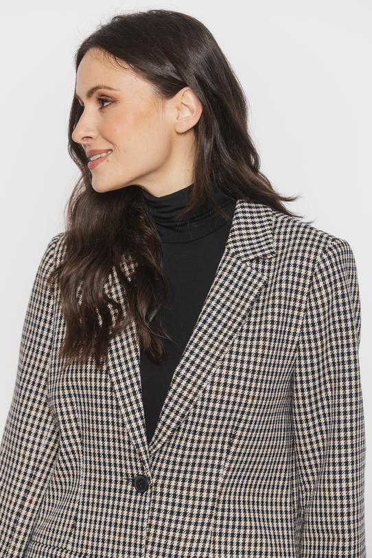 Oversizowa marynarka z modnej tweedowej tkaniny - 5