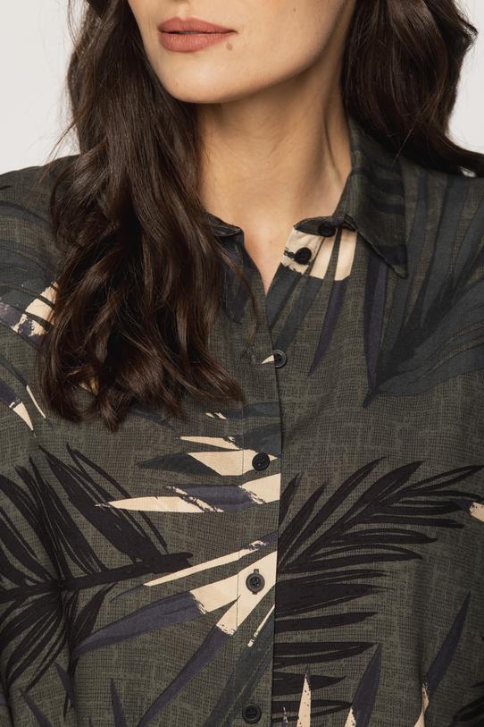 Oversizowa prosta koszula z rękawem typu kimono