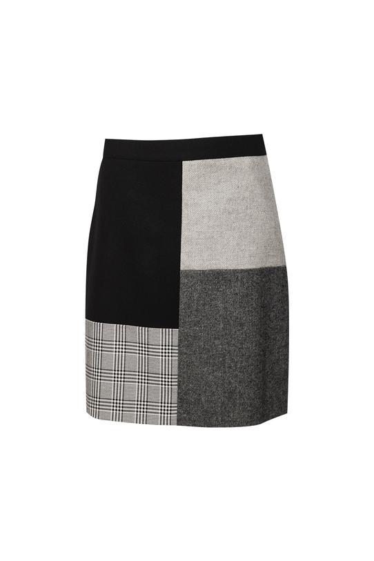 Wizualizacja Patchworkowa spódnica z wełny Zero Waste w rozmiarze 38