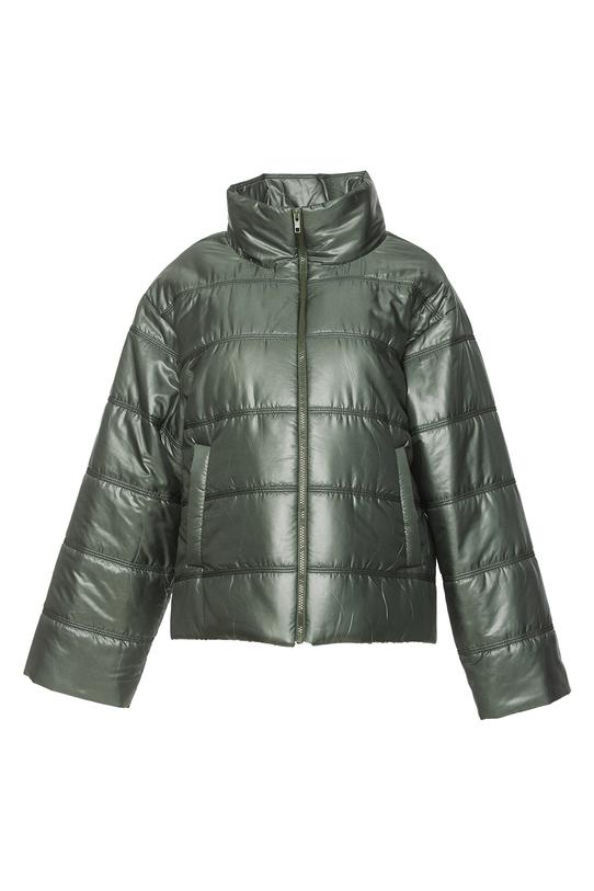 Pikowana lekka kurtka z szerokimi rękawami - 1