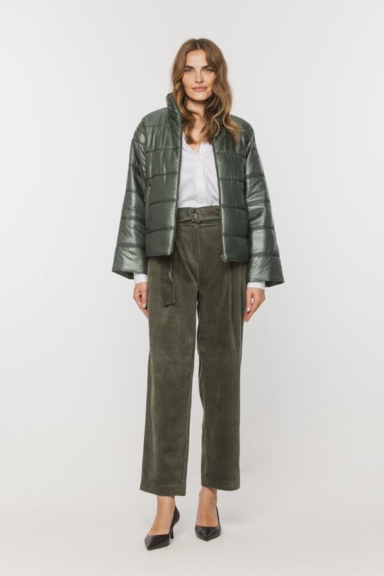 Wizualizacja Pikowana lekka kurtka z szerokimi rękawami