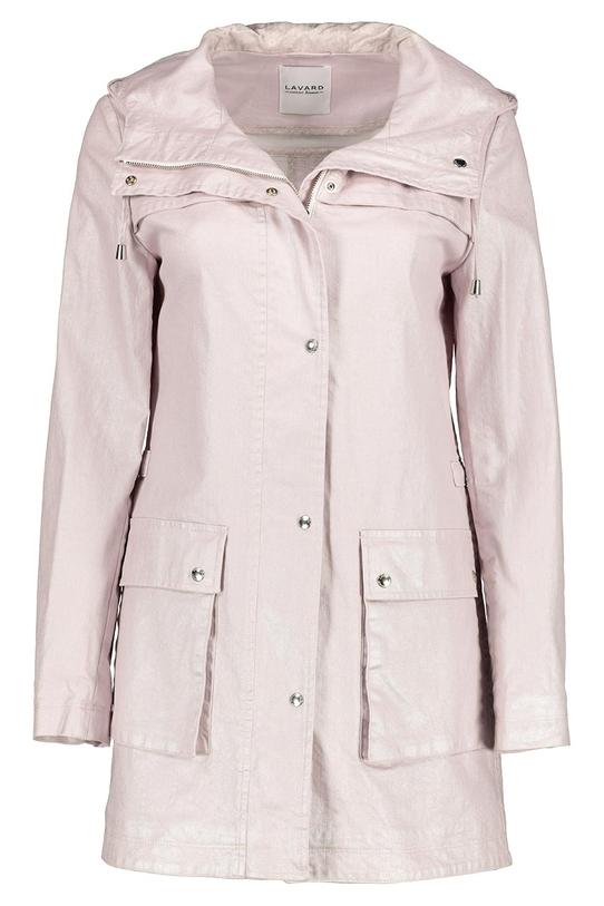 Jasno różowy płaszczyk z połyskującej tkaniny - 1