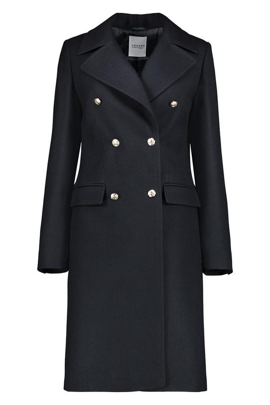 Płaszcz z prążkowanej tkaniny - 1